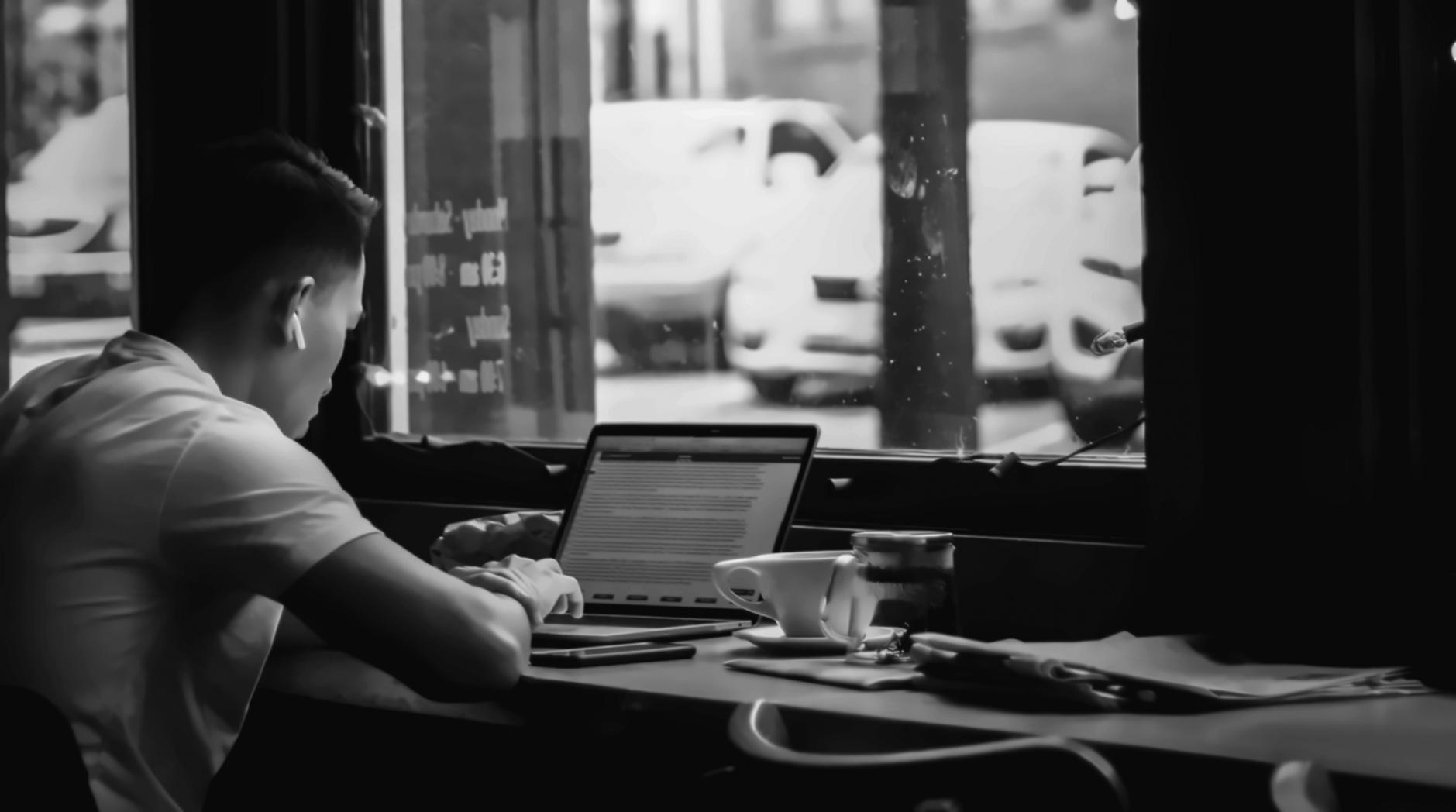 Arbeitsplatz mit Laptop und Finanzunterlagen